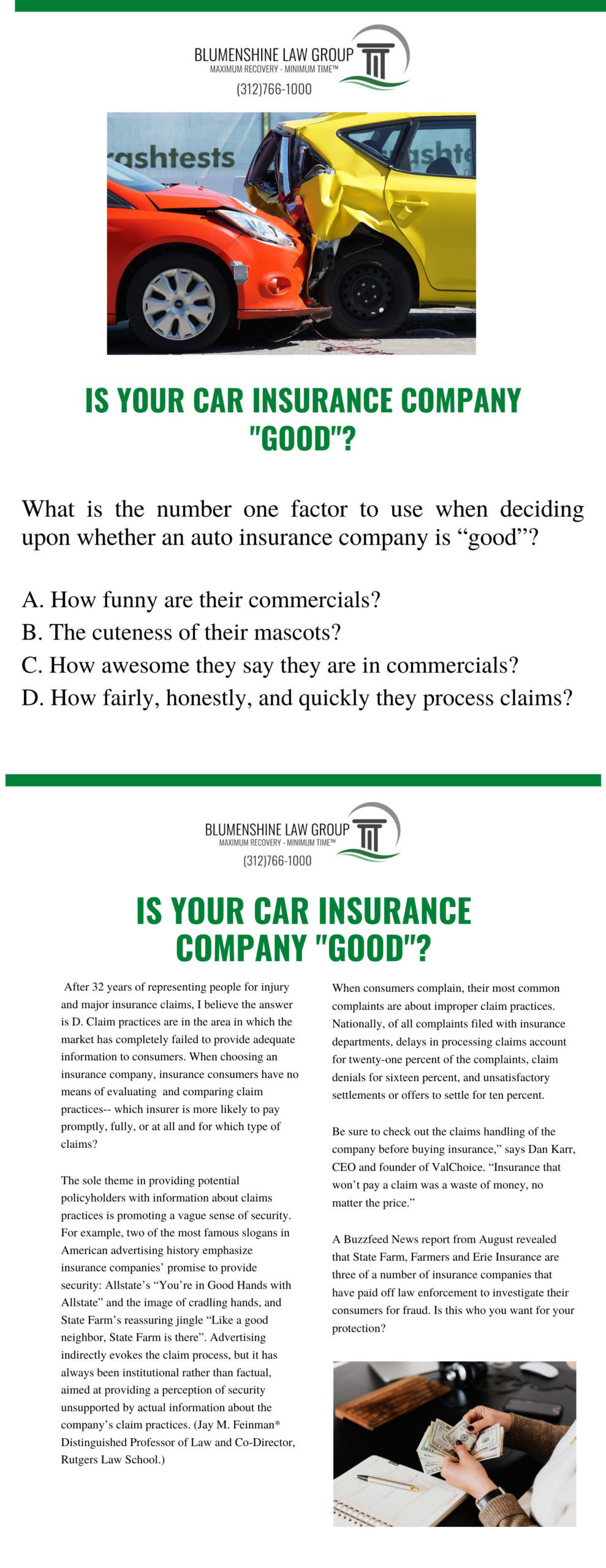 how good is your insurance company?