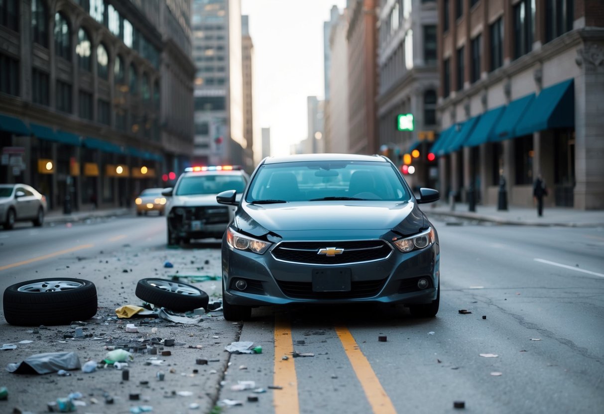 hit and run accident in downtown Chicago