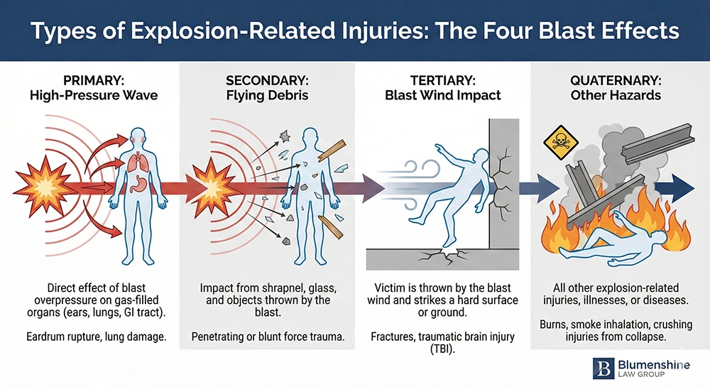 blast injury effects - explosion attorney